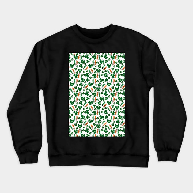 irish skulls and clovers Crewneck Sweatshirt by B0red